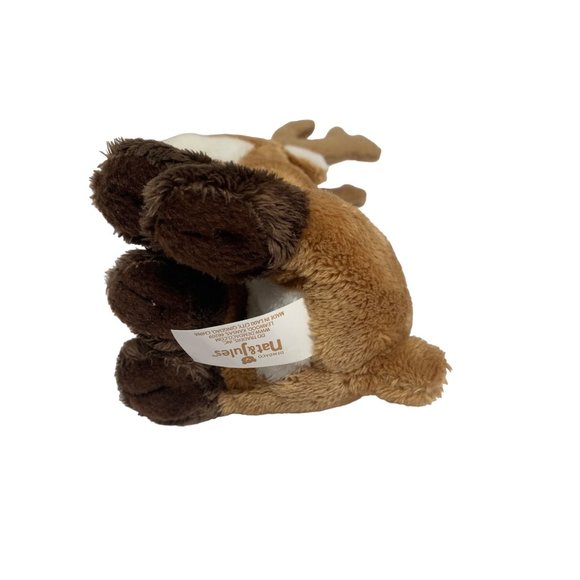 Demdaco Nat and Jules Plush Elk Deer Stuffed Animal Toy Beige White - Picture 3 of 4